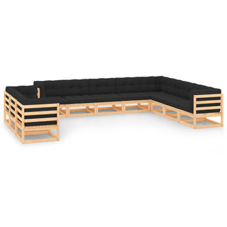 1 Loungeset Massief Grenenhout