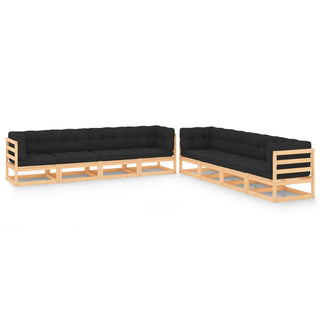 8-Delige Loungeset Massief Grenenhout