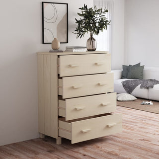 Dressoir Hamar 79X40X03,5 Cm Massief Grenenhout