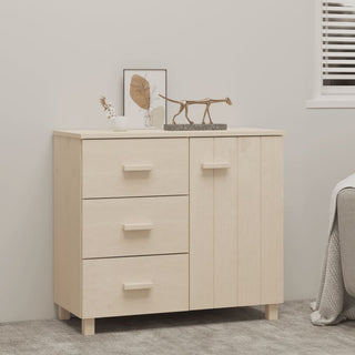 Dressoir Hamar 90X40X80 Cm Massief Grenenhout