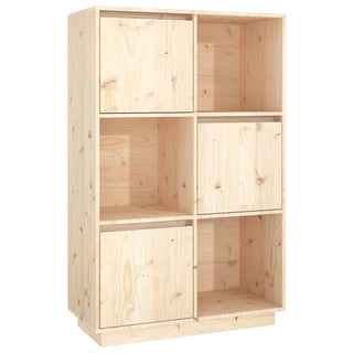 Hoge Kast 74X35X7 Cm Massief Grenenhout