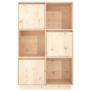 Hoge Kast 74X35X7 Cm Massief Grenenhout