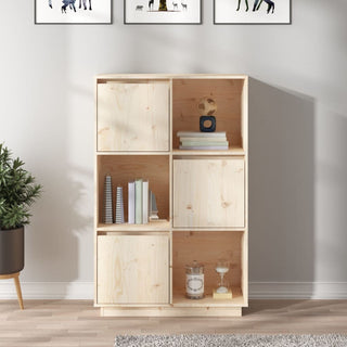 Hoge Kast 74X35X7 Cm Massief Grenenhout
