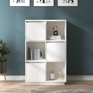 Hoge Kast 74X35X7 Cm Massief Grenenhout