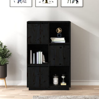 Hoge Kast 74X35X7 Cm Massief Grenenhout