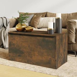 Opbergkist 84X42X46 Cm Bewerkt Hout