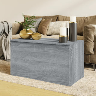 Opbergkist 84X42X46 Cm Bewerkt Hout