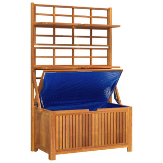 Opbergbox Met Latwerk 99X50X160 Cm Massief Acaciahout