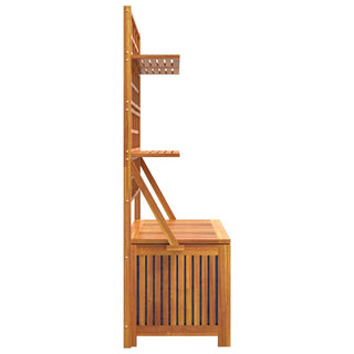 Opbergbox Met Latwerk 99X50X160 Cm Massief Acaciahout