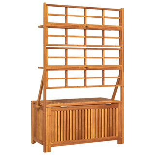 Opbergbox Met Latwerk 99X50X160 Cm Massief Acaciahout