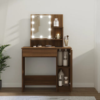 Kaptafel Met Led-Verlichting 86,5X35X136 Cm