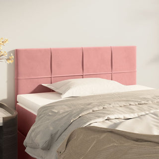 Hoofdbord 100X5X78/88 Cm Fluweel Roze