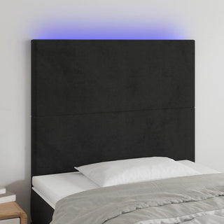 Hoofdbord Led 80X5X78/88 Cm Fluweel Lichtgrijs