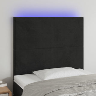 Hoofdbord Led 80X5X78/88 Cm Fluweel Lichtgrijs