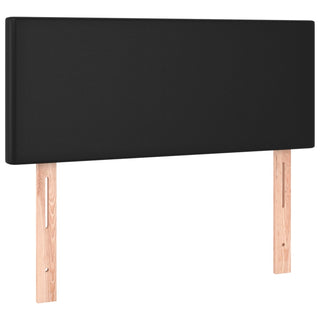 Boxspring Met Matras En Led Kunstleer Zwart