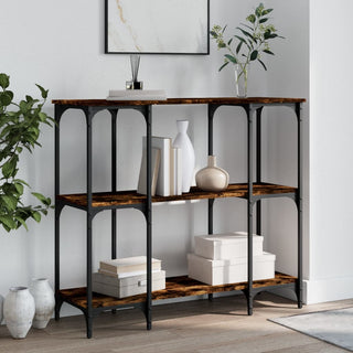 Wandtafel 102X35X90 Cm Bewerkt Hout Eikenkleurig