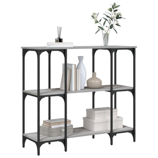 Wandtafel 102X35X90 Cm Bewerkt Hout Eikenkleurig