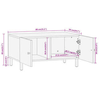 Salontafel 80X50X40 Cm