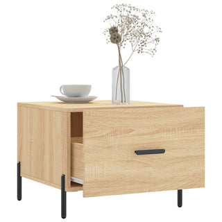 Salontafel 50X50X35 Cm Bewerkt Hout Kleurig