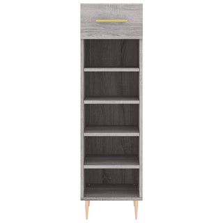 Schoenenkast 30X35X05 Cm Bewerkt Hout Eikenkleur