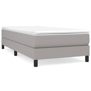 Boxspring Met Matras Stof Lichtgrijs