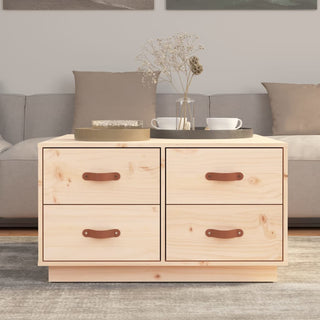 Salontafel 80X80X45 Cm Massief Grenenhout