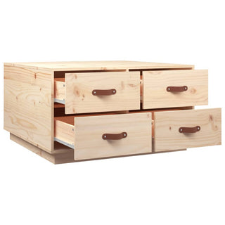 Salontafel 80X80X45 Cm Massief Grenenhout