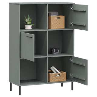 Boekenkast Met Metalen Poten Oslo 90X35X28,5 Cm Hout