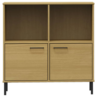 Boekenkast Met Metalen Poten Oslo 90X35X90,5 Cm Hout