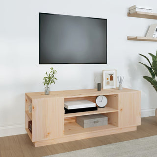 Tv-Meubel 110X35X40,5 Cm Massief Grenenhout