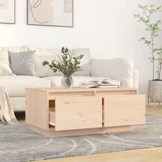 Salontafel 80X50X35 Cm Massief Grenenhout