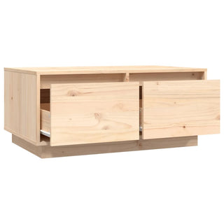 Salontafel 80X50X35 Cm Massief Grenenhout