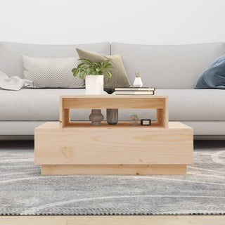 Salontafel 80X55X40,5 Cm Massief Grenenhout
