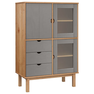 Hoge Kast Otta 85X43X25 Cm Massief Grenenhout