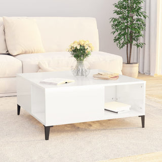 Salontafel 80X80X36,5 Cm Bewerkt Hout