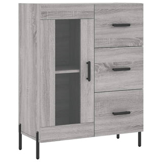 Dressoir 69,5X34X90 Cm Bewerkt Hout Eikenkleurig