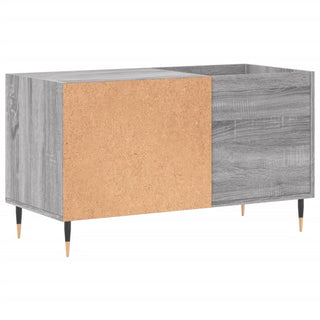 Platenkast 85X38X48 Cm Bewerkt Hout Eikenkleurig