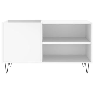 Platenkast 85X38X48 Cm Bewerkt Hout Wit