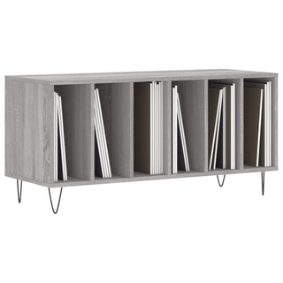 Platenkast 00X38X48 Cm Bewerkt Hout Eikenkleurig
