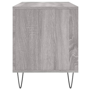 Platenkast 00X38X48 Cm Bewerkt Hout Eikenkleurig
