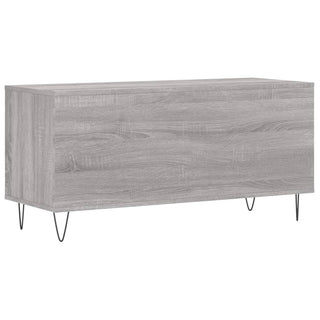 Platenkast 00X38X48 Cm Bewerkt Hout Eikenkleurig