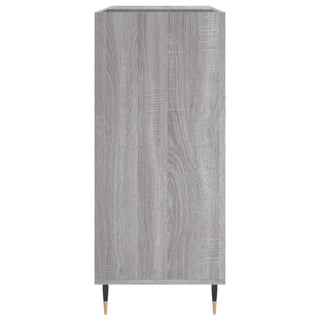 Platenkast 84,5X38X89 Cm Bewerkt Hout Eikenkleurig