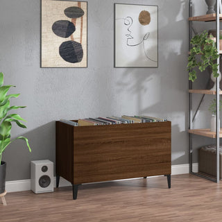 Platenkast 74,5X38X48 Cm Bewerkt Hout Kleurig