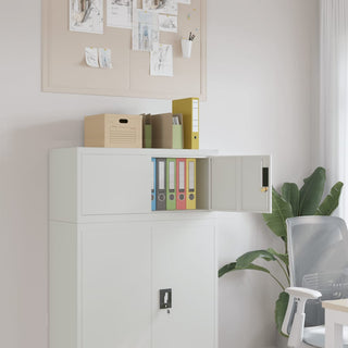 Archiefkast 90X40X40 Cm Staal Zwart