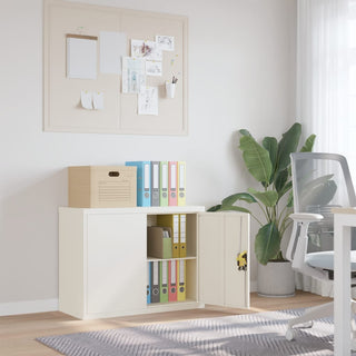 Archiefkast 90X40X40 Cm Staal Zwart
