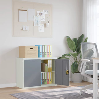 Archiefkast 90X40X40 Cm Staal Zwart
