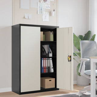 Archiefkast 90X40X40 Cm Staal Zwart