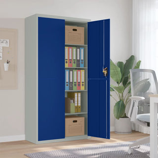 Archiefkast 90X40X40 Cm Staal Zwart