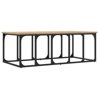 Salontafel 100X50X35,5 Cm Bewerkt Hout Kleurig