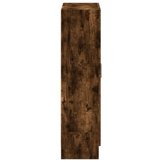 Boekenkast 82,5X30,5X115 Cm Bewerkt Hout Gerookt Eikenkleurig